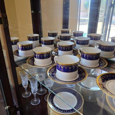 Royal Worcester fine bone china Imperial blue and gold pattern