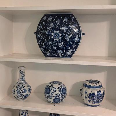 Chinese Qinghua pottery and vases