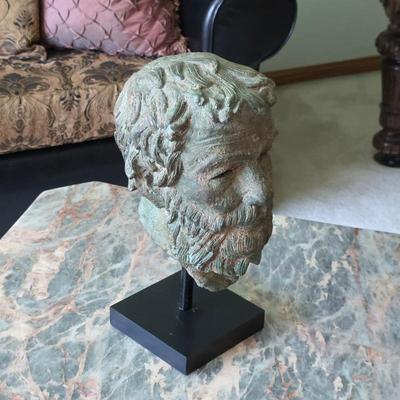Plato bronze bust