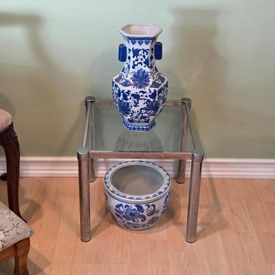 Chinese Qinghua pottery and vases