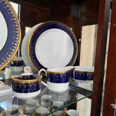 Royal Worcester fine bone china Imperial blue and gold pattern