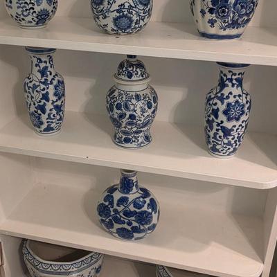 Chinese Qinghua pottery and vases