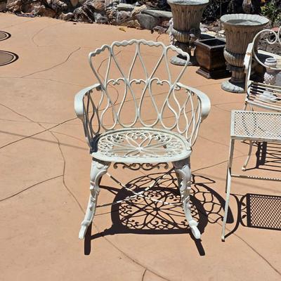 Vintage mid century metal patio furniture
