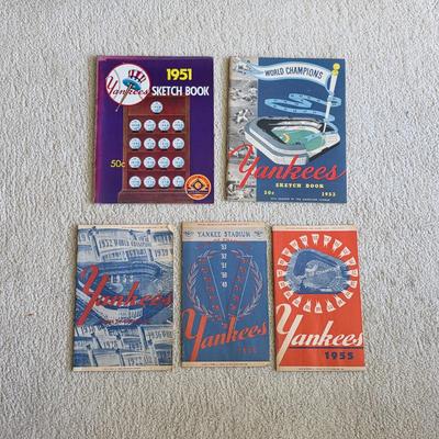 1940s 1950s New York Yankees baseball programs and scorecards