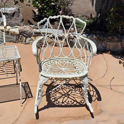 Vintage mid century metal patio furniture