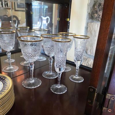 Ebeling and Reuss German hand blown crystal glasses