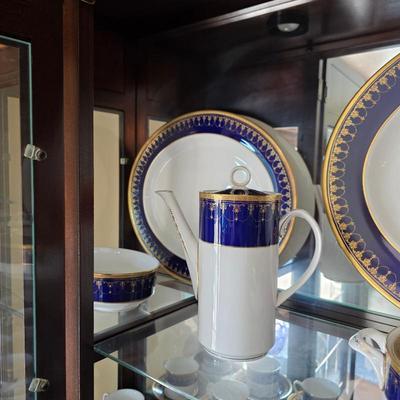 Royal Worcester fine bone china Imperial blue and gold pattern