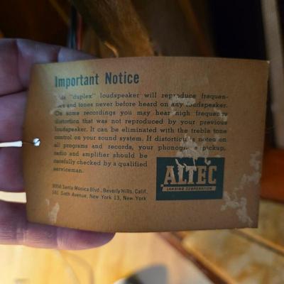 Altec Lansing 604C duplex speaker