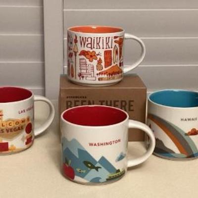 MMM082 Eight Collectible Starbucks Ceramic Mugs