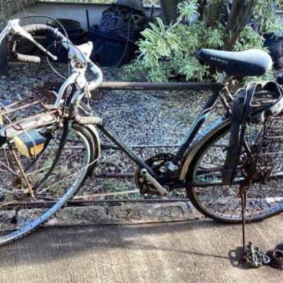 MMM205 Vintage Katakura Cycle Bicycle & Bicycle Tire Air Pump As Is