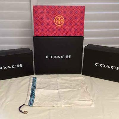 MMM012 Coach & Tory Burch Shoe Boxes (Empty) For Storage /Display