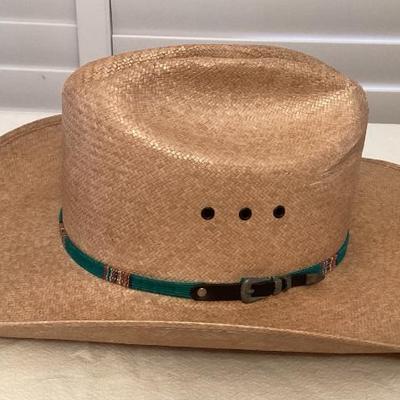 MMM064 MHT Westerns Kingman Woven Fibers Cowboy Hat Size 7 1/8