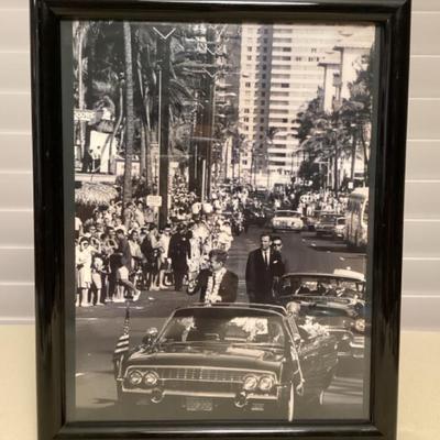 MMM131 Framed 11” X 14” Photo Of President John F. Kennedy In Hawaii In 1963