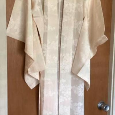 MMM143 Women’s Vintage Sheer Floral Japanese Kimono 