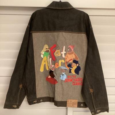 MMM013 Platinum Fubu Fat Albert & The Junkyard Gang Men’s Denim Jacket Size XL