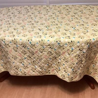 MMM122 Vintage Y2K Pokémon Pikachu Quilt Blanket Bedspread 