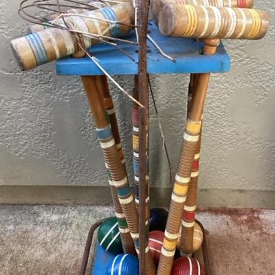 MMM234 Vintage Croquet Set