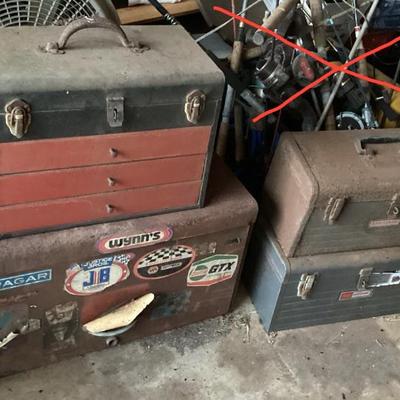 MMM224 Four Metal Tool Boxes