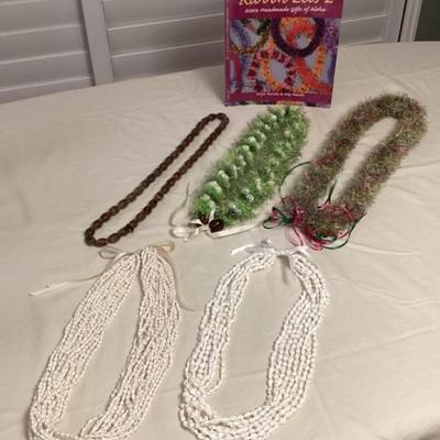 MMM119 Hawaiian Ribbon Leis Guidebook, Yarn Leis, Shell Leis & Seed Lei