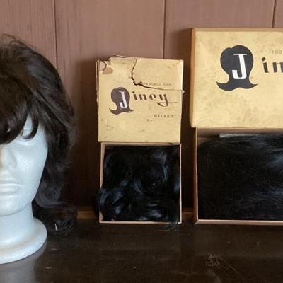 MMM149 Vintage Genuine Hair Wig & Wiglet Pieces