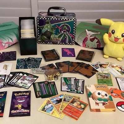 MMM116 Pokémon Trading Cards, Pikachu Plush, Storage Boxes & More!