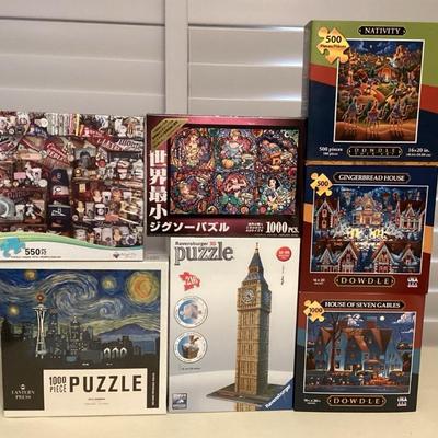 MMM102 Seven Fun Jigsaw Puzzles New