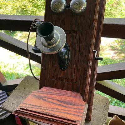 Antique Hand Crank Telephone 