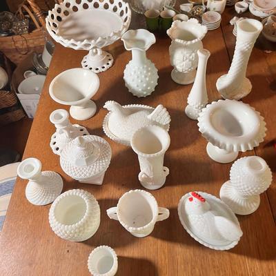 Vintage Milk Glass Collection