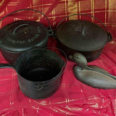 4 Piece Cast Iron Lot