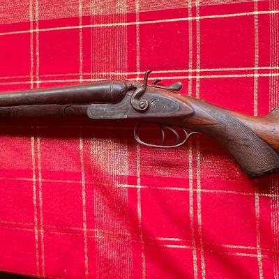 Antique Ward & Sons Double Barrel 12 Gauge Shotgun 
