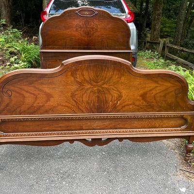 Headboard And Footboard + Side Rails + Cross Pieces