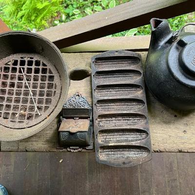 Lot  Of 4 Cast Iron Antique Items