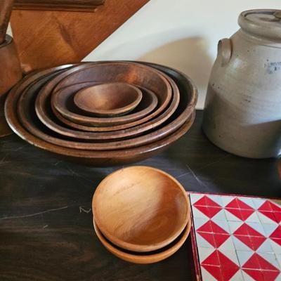 Wooden Mixing Bowls