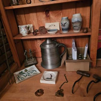 Fireplace Tools, Ice Bucket, Ash Tray