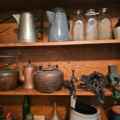 Metal Tea Pots, Glass Bottles, Copper Tea Kettle