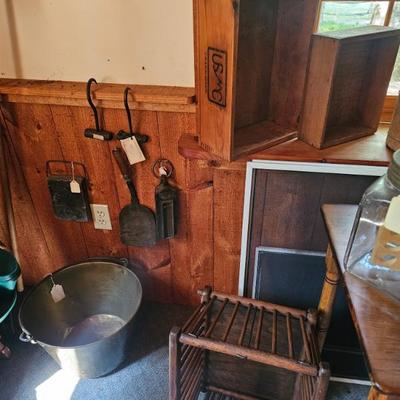 Fireplace Tools, Metal Bucket