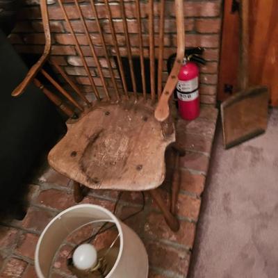Wood Chair, Lamp