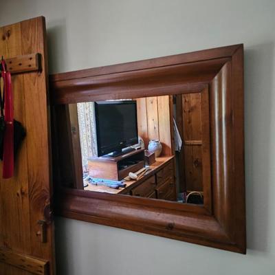 Framed Wooden Mirror