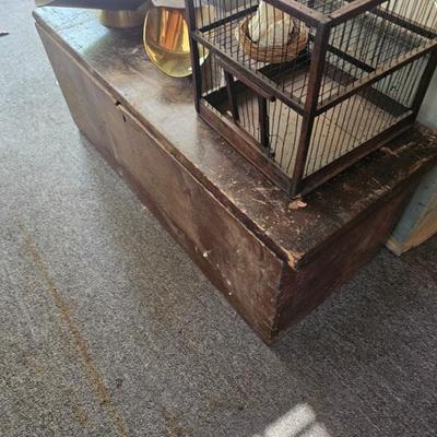 Wood Chest, Wood Bird Cage