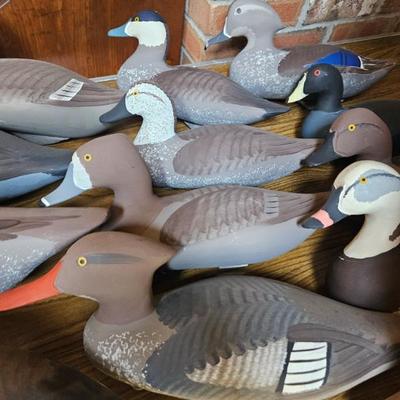 Wooden Carved Duck Decoys - Jobes