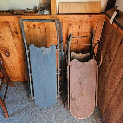 Wooden Sleds/Sleighs