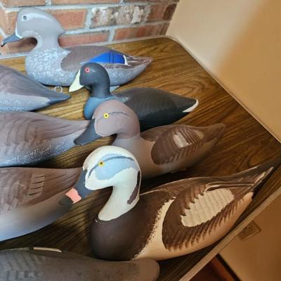 Wooden Carved Duck Decoys - Jobes
