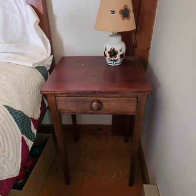 Wood bedside table, nightstand