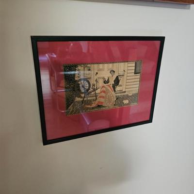 Framed Betsy Ross Making the First US Flag
