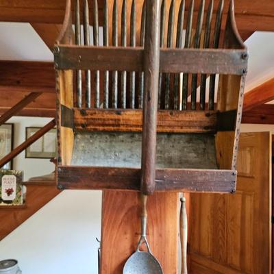 Wooden Cranberry Rake/Scoop