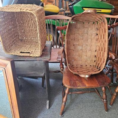 Baskets, Wood Dining Room Chairs