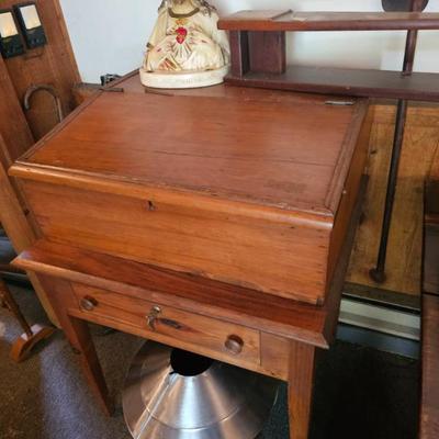 Wooden Storage Table with Drawer