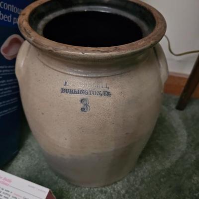 Stoneware Crock Burlington VT
