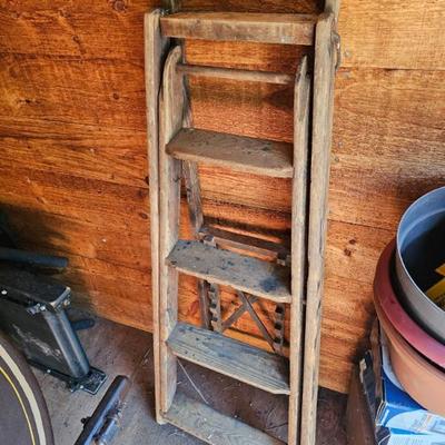 Folding Wood Ladder