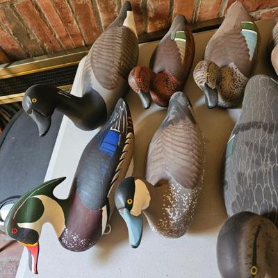 Wood Carved Duck Decoys - Jobes
